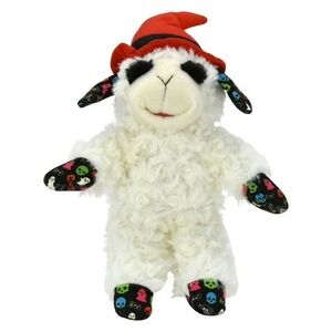 NEW WICKED HALLOWEEN WITCH MULTIPET SOFT PLUSH 6.5" LAMB CHOP DOG TOY W/SQUEAKER